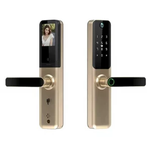 Tuya App Smart Camera Lock Fingerprint Door Lock Aluminum Alloy Multi Unlock Steel Brass Stainless Steel Door Home Security