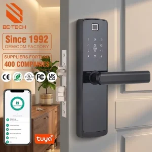 Tuya App Unlock Door Lock Intelligent Digital Password Fingerprint Secure Smart Access Home Door Lock