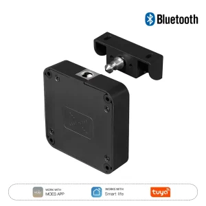 Tuya Blue Tooth Smart Wood Door Lock App Remote Control Monitoring Keyless IC Card Unlock Cabinet Locker Furniture Drawer