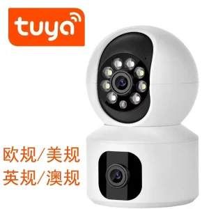 Tuya CCTV WiFi Smart Home Indoor Camera 360° Panoramic Camera Smart Pairing Wire Free Camera