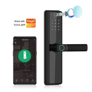 Tuya EY 588 PRO Fingerprint Keypad Smart Lock with Code Access Cloud Storage Wi Fi for Wood Steel Door Household Entry