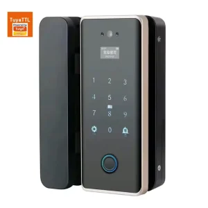 Tuya Face ID Fingerprint Smart Door Lock with Camera Security WiFi for Aluminum Alloy Memory Card Support for Glass Doors