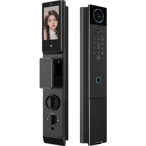 Tuya Fully Automatic Smart Locks JK15 Face Recognition Waterproof Aluminum Alloy Keyless Entry for Steel Brass Doors Memory Card