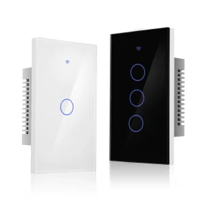 Tuya Matter WiFi Smart Light Switch Touch Wall Switch Compatible with Many APP for Smart Home 1 2 3 Gang