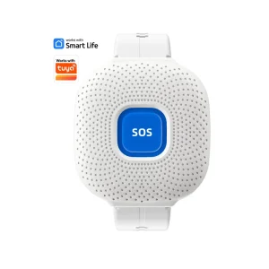Tuya SOS Call Panic Button Smart WiFi Safety SOS Alert Watch Waterproof Bracelet Emergency Alert SOS Watch Elderly Fall Alarm