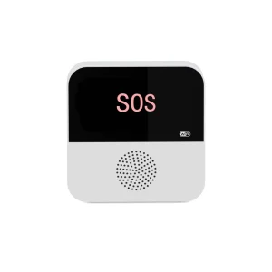 Tuya SOS Emergency Panic Button for Elderly Kids Security Wireless Alarm Calling System Smart Life APP ABS Indoor Use 12 Songs