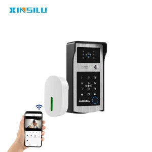 Tuya Smart 1080P Outdoor Wireless Video Door Phone Waterproof Expandable Chime Home Security Aluminum Alloy Fingerprint NFC