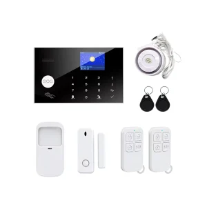 Tuya Smart 433MHz WiFi+4G 2G Rechargeable Battery Powered ABS Plastic Perimeter Intrusion Detection Alarm System