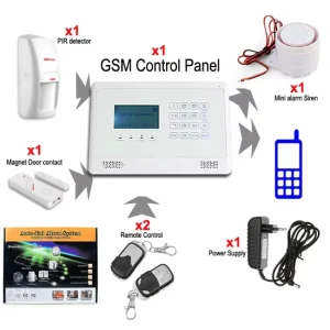 Tuya Smart 4G Wireless Wi Fi GSM Anti theft Alarm Security System with Alexa & Google IFTTT 3 Year Warranty White Black