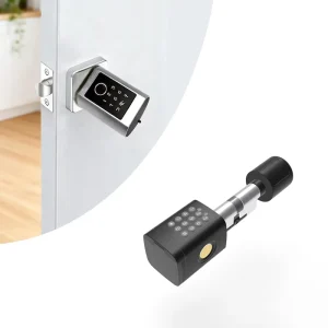 Tuya Smart Biometric Smart Lock Cylinder with Password Easy Install Euro Profile Door Lock