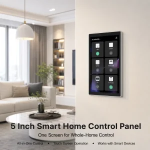 Tuya Smart Control Panel Smart Home Controller 5 Inch Zigbee Touch Screen Built In Gateway WiFi LAN RS485 Wall Control Panel US