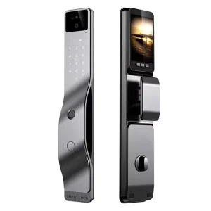 Tuya Smart Door Lock 3D Face Fingerprint Recognition WiFi App Connectivity Aluminum Wood Steel New Bell Password Features