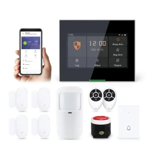 Tuya Smart High Grade GSM WIFI Home Security System ABS Material Big Kit With Battery Power Supply PST H502 4GEU