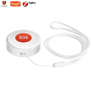 Tuya Smart Home Personal Portable Voice SOS Panic Button Zigbee 3.0 for Bathroom Hotel Rooms Emergency Call