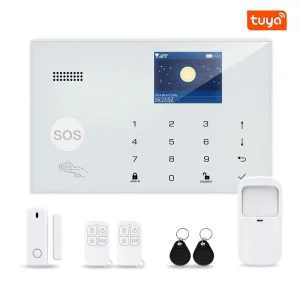 Tuya Smart Home Security Alarm System 433MHz WIFI/GSM Wireless Kit 100 Sensors 3 Wired Zones Anti-Theft Multi-Language