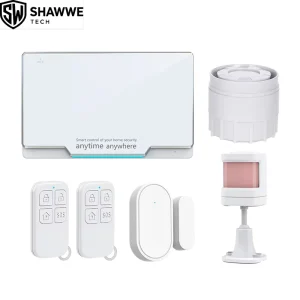 Tuya Smart Home Security System with PIR Motion Sensor Portable Design Alexa & IFTTT Support App Horn Alarm Plastic Material