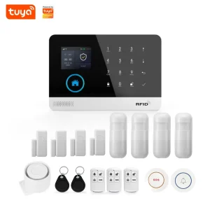 Tuya Smart Home Security Wireless Anti Theft Burglary Fire Alarms WiFi GSM Alarm System with App Control
