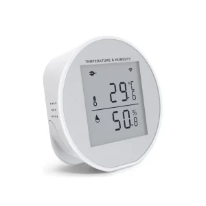Tuya Smart Home WiFi Room Thermometer Hygrometer Digital Temperature Humidity Sensor with Voice Control PST-WSD400H