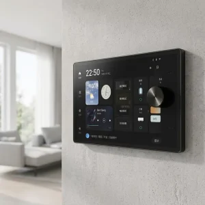 Tuya Smart Home Zigbee Gateway Touch Screen Control Panel with Rotary Knob Smart Hub for Tuya IoT Automation System