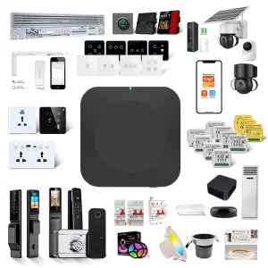 Tuya Smart Life APP Support Voice Control Smart Home System Automation Multi function Zigbee BLE Dual Band Wireless Gateway Hub