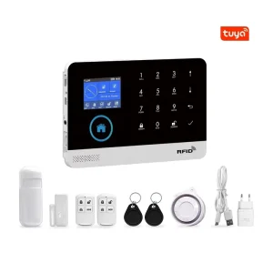 Tuya Smart Life App Control GSM Wireless Connection Alarm Kit WiFi Alarm System RFID GPRS Alarm System