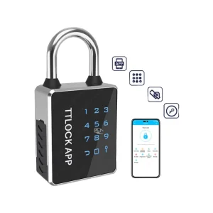 Tuya Smart Life Biometric Fingerprint Padlock BT Electronic Combination Smart Lock for Wood Door Card Type