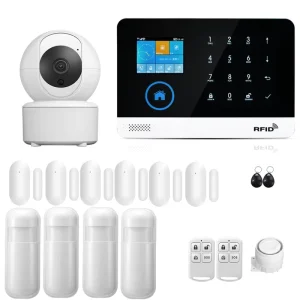 Tuya Smart Life GSM Wireless Connection Alarm Kit WiFi Alarm System RFID GPRS Alarm System With wifi 1080P Camera