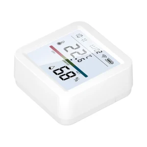 Tuya Smart Life Temperature and Humidity Sensor with Backlight Equipped One Button for Easy Link Wifi