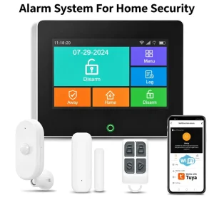 Tuya Smart Life WiFi GSM Alarm System TFT Touch Screen 85db Siren Anti Theft Alarm System for Home Business Security