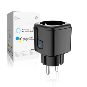 Tuya Smart Life WiFi Socket Adapter 20A 3650W European Standard Plug with Timing & Voice Remote Control with Power Metering
