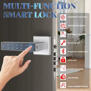 Tuya Smart Lock CAMAKT SF043 Unlock Keyless Entry Fingerprint Door Lock