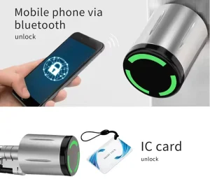 Tuya Smart Lock Cylinder IP67 Waterproof TT Lock NFC RFID Adjustable for Outdoor Use