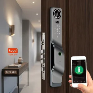 Tuya Smart Lock for Outdoor Indoor Fully Automatic Digital Door Lock 3D Face Recognition Fingerprint Security Smart Door Locks