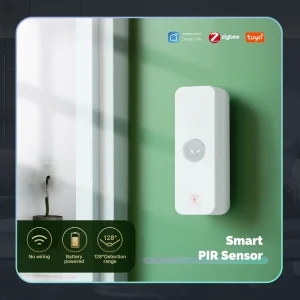 Tuya Smart PIR Motion Sensor Battery Powered Plastic Zigbee WiFi Dual Mode App Control Hotel Use Smart Home Security