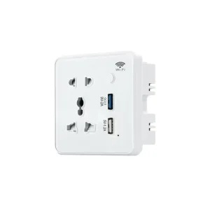 Tuya Smart Power Socket In Wall 100 240V 10A EU UK Compatible Zigbee Network Works with Alexa Google Home Smart Life App