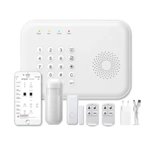 Tuya Smart Security System WIFI 2G Anti theft Alarm Host with Remote Control Compatible Tuya Smart Life APP Home Bar Use