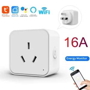 Tuya Smart Socket AU Plug Adapter WiFi 2.4GHz Outlet Wireless Control Timing Power Monitoring Function Support Alexa 16A