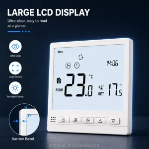 Tuya Smart Thermostat Remote WIFI Room Thermostat 16A Electric Heating Underfloor Heating System Google Home Alexa Compatible