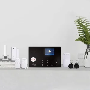 Tuya Smart WIFI 2G GSM Home Security Alarm System Burglar Kit Wireless Wired With Google Alexa House Protection