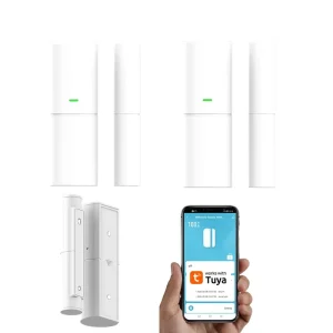 Tuya Smart WIFI Magnetic Door Sensor Window Open/Closed Detector 10 Years APP Alert Remote Control Security Alarm