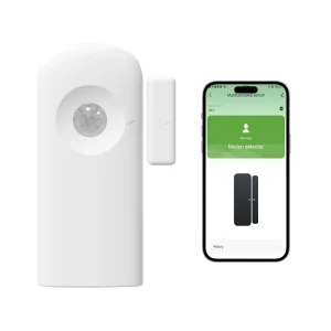 Tuya Smart WIFI Multifunction Sensor PIR Motion Door Open Closed Detectors 2in1 Smartlife APP Alexa Google Home ABS 50 100m AAA
