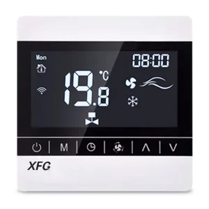 Tuya Smart WIFI Zigbee Touch Fan Coil Thermostat Digital Touch Screen Smart Home Indoor HVAC Systems Temperature Controller