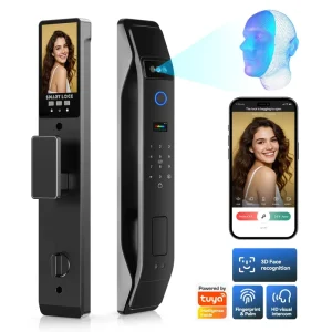 Tuya Smart WiFi Fingerprint Door Lock 3D Face Recognition Video Intercom Automatic Intelligent Deadbolt Lock PST K9 TY 3D
