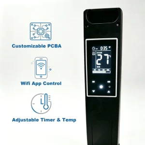 Tuya Smart WiFi Temperature Controller Large LCD Touch Programmable Thermostat Flush Mount Wall Built in Universal OEM