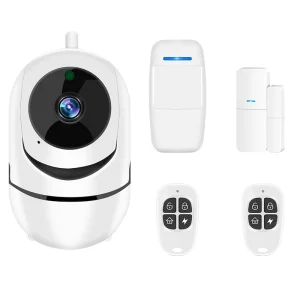 Tuya Smart WiFi Wireless Home Security Motion Camera Alarm System with 433MHz Detectors for Indoor Outdoor Protection