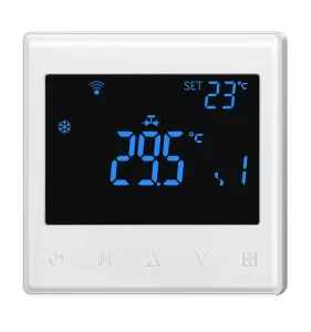 Tuya Smart Wifi Modbus Fan Coil Thermostat with 3 Speed Fan AC Thermostat for Central Air Conditioner Digital Thermostat