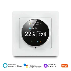 Tuya Smart Wifi Thermostat Programmable Knob Switch for Floor Heating App Control Digital Thermostat Small MOQ Fast Shipping