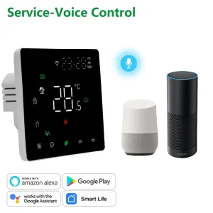 Tuya Smart Wifi Thermostat for Electric Floor Heating Modern Design Programmable for Room Application