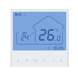 Tuya Smart Wifi Touch Screen Thermostat Big Display air Conditioner Hvac Temperature Controller Room Thermostat