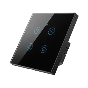 Tuya Smart ZigBee 3.0 Touch Wall Switch Tempered Glass Panel Remote Control Compatible with Smart Life Alexa Google Home